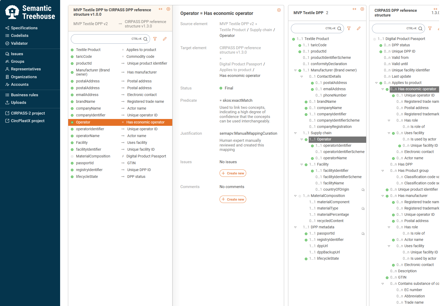 DPP mapping canvas view